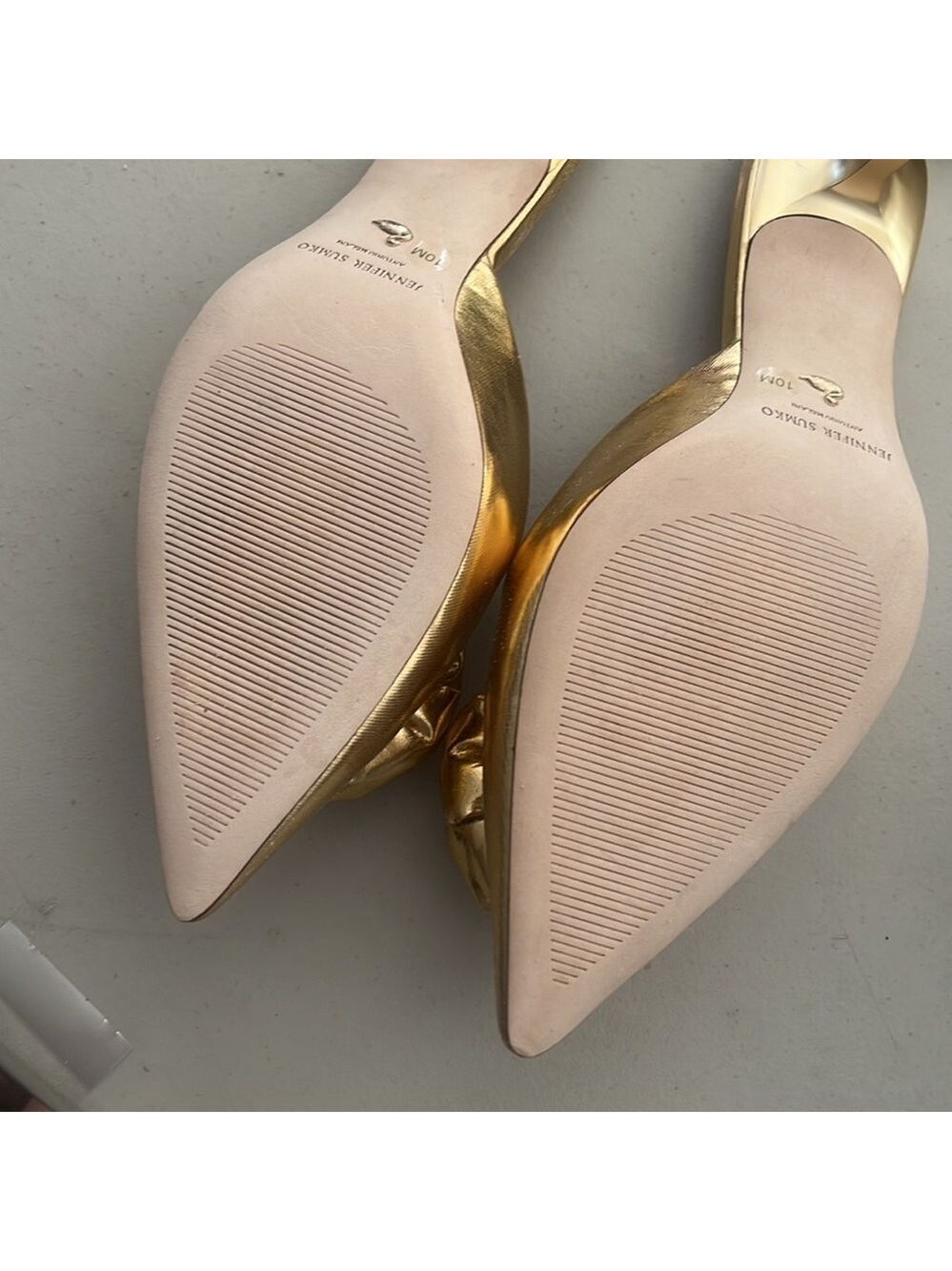 NWOB $129 Antonio Melani x Jennifer Sumko Jensy Metallic Flower Dress Mules - Picture 8 of 10